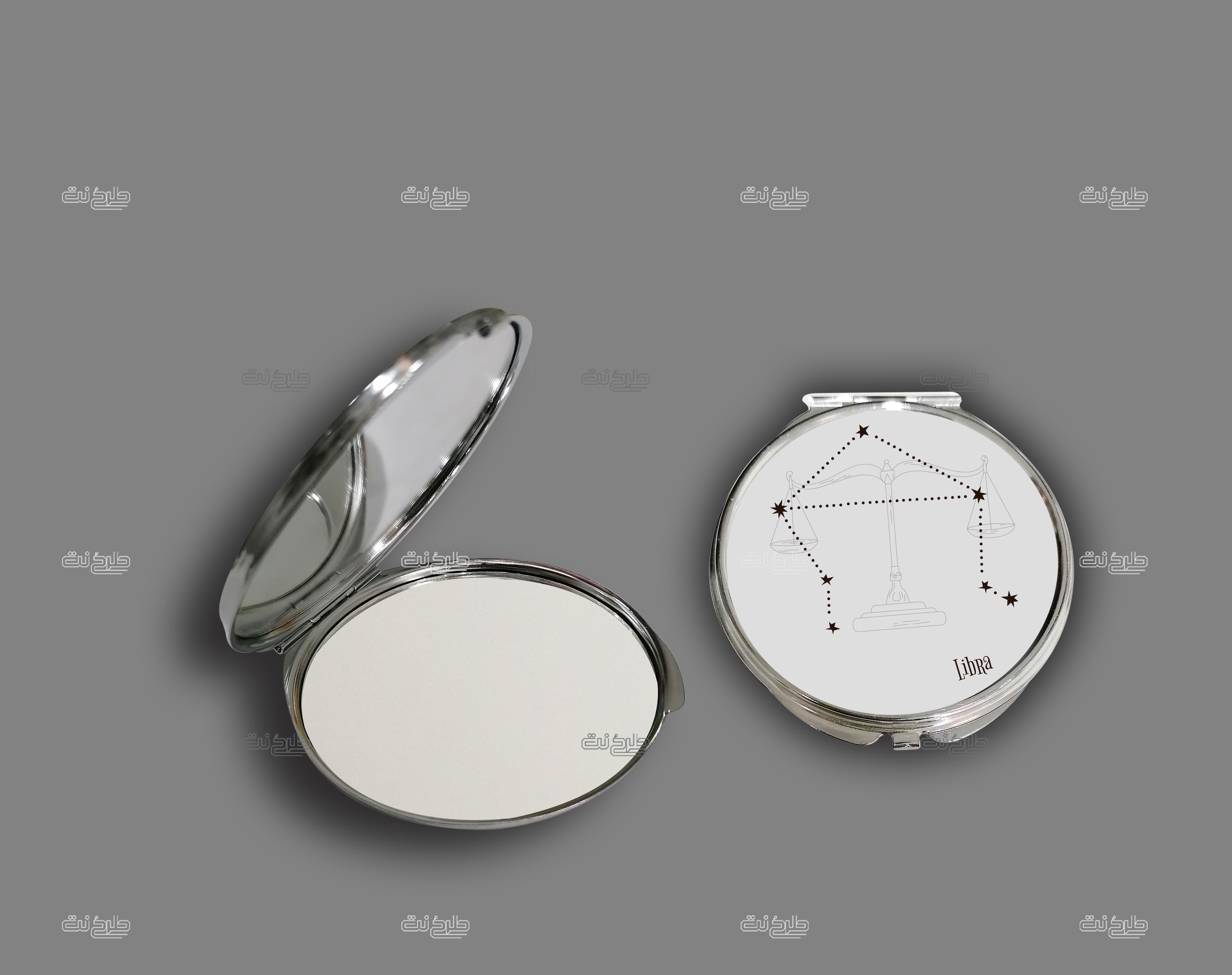 دانلود طرح لایه باز آینه ماه تولد با متن LibRa