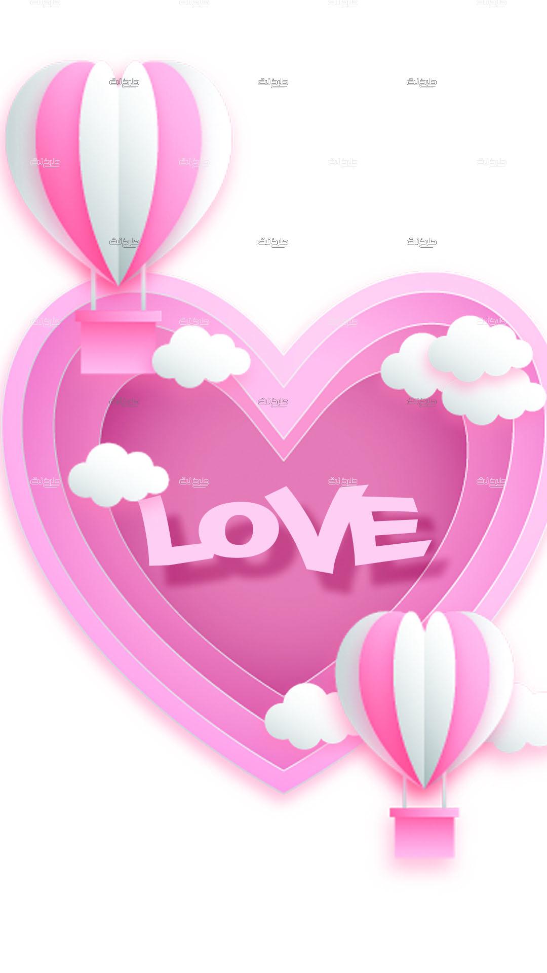 دانلود طرح لایه باز استوری عاشقانه با متن "LOVE"